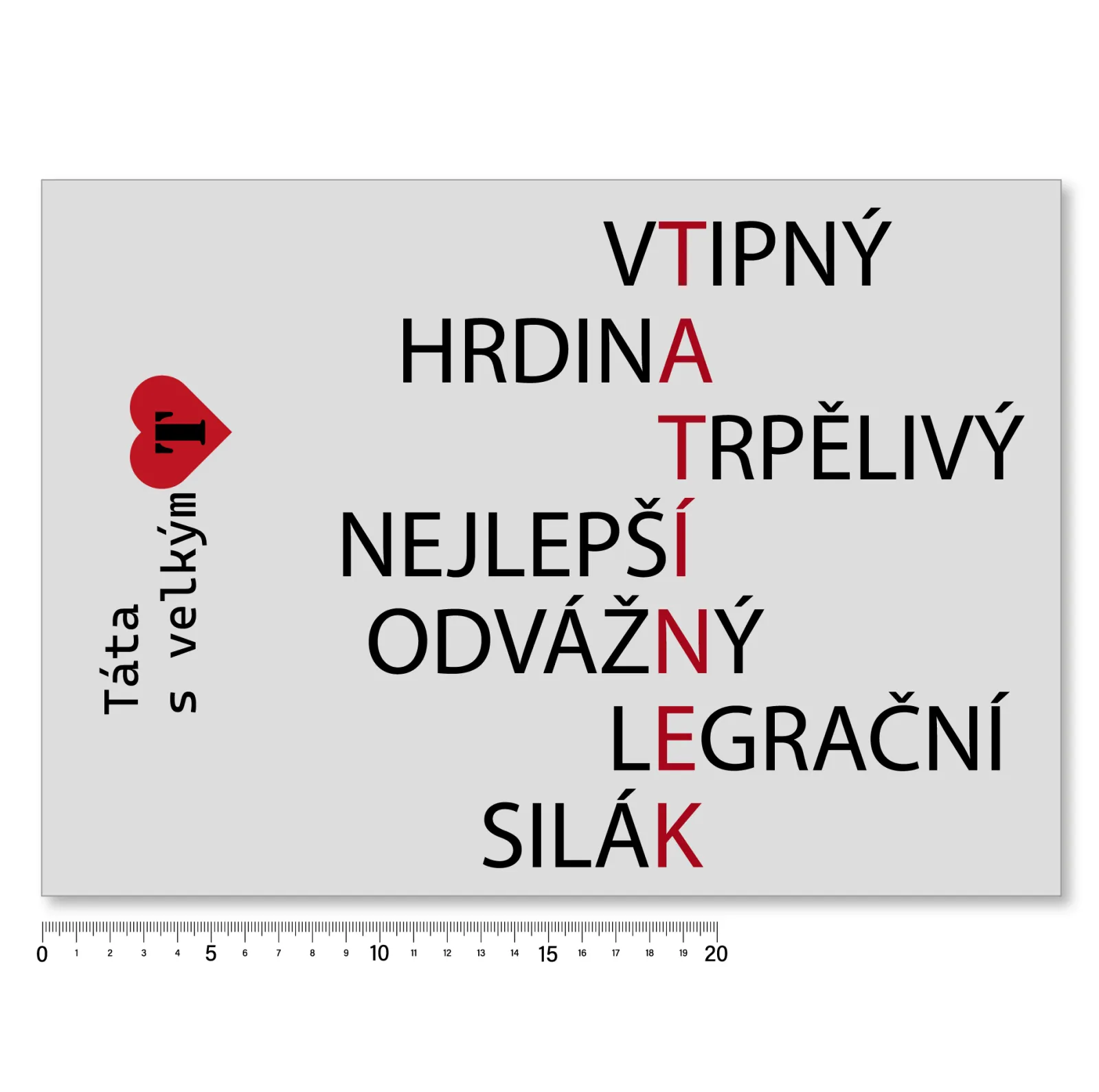 Levné nažehlovací obrázky - ke dni otců vyrobeno v EU