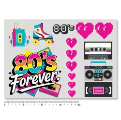 Nažehlovací obrázky - retro 80's