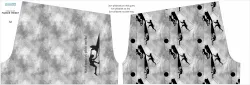 Panel na šití trenek horolezec | M, L, XL, 2XL, 3XL