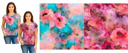 Dvojpanel na šití s motivem květin | BELLA - 210 gsm, TORINO 140 gsm -funkční úplet, Funkční úplet MILKY, GARZATO 200gsm- funkční úplet počesaný, DOLOMOTY 250, Softshell zimní 320 gsm, Kočárkovina, X-BAVLNĚNÝ SATÉN, X-BAVLNĚNÝ ÚPLET, X-BAVLNĚNÁ TEPLÁKOVINA