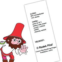 SATÉNOVÁ STUHA do švu - licence Rumcajs | Silver pružné plátno