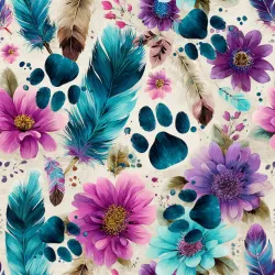 SAM2246C (Boho tlapky světlá- materiálové varianty)