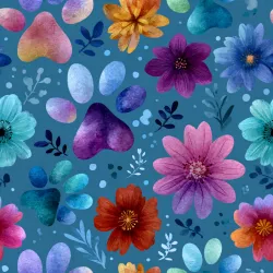 SAM2246 (Boho tlapky modré- materiálové varianty)