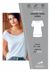 Elektronický střih - DÁMSKÉ OVERSIZE TRIKO - LENKA 