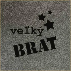 Koženkový štítek gravír - "velký brácha" -varianty vyrobeno v EU