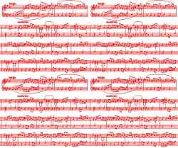 SAM173B (Noty malé červené- materiálové varianty)