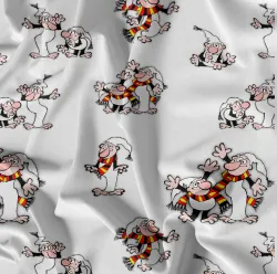 Křemílek a Vochomůrka  úplet  | Bela- polyesterový úplet, Torino -úplet funkční, MILKY -úplet funkční, FERRA -úplet, Lycra, PUSH UP LYCRA/ plavkovina, Garzato- počesaný funkční úplet, Termo lycra počesaná, DOLOMITY -počesaný 250 gsm, Softshell zimní 320 gsm, Softshell LETNÍ NEPRUŽNÝ, Softshell ZIMNÍ PRUŽNÝ 220 gsm, Softshell letní pružný 220gsm, Softshell jarní 285 gsm, Softshell BERÁNEK, Kočárkovina, Micropeach -tkanina 100 % pes, Silver pružné plátno, BAVLNĚNÝ úplet LORA 180, Bavlněná teplákovina LORA 250 gsm, BAVLNĚNÝ úplet MIRA 230, Mušelín, SILKY, Venezie úplet, Satén úpletový Valentino  PES+el., Microplyš pružný